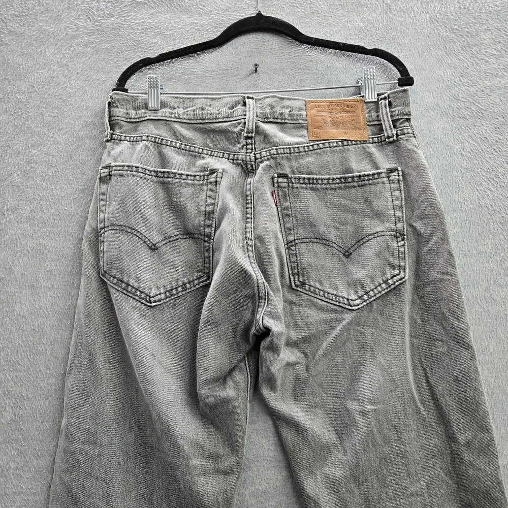 Levi's 551 z Men Jeans 32X34‎ Gray Denim Premium Authentic Straight Fit 30